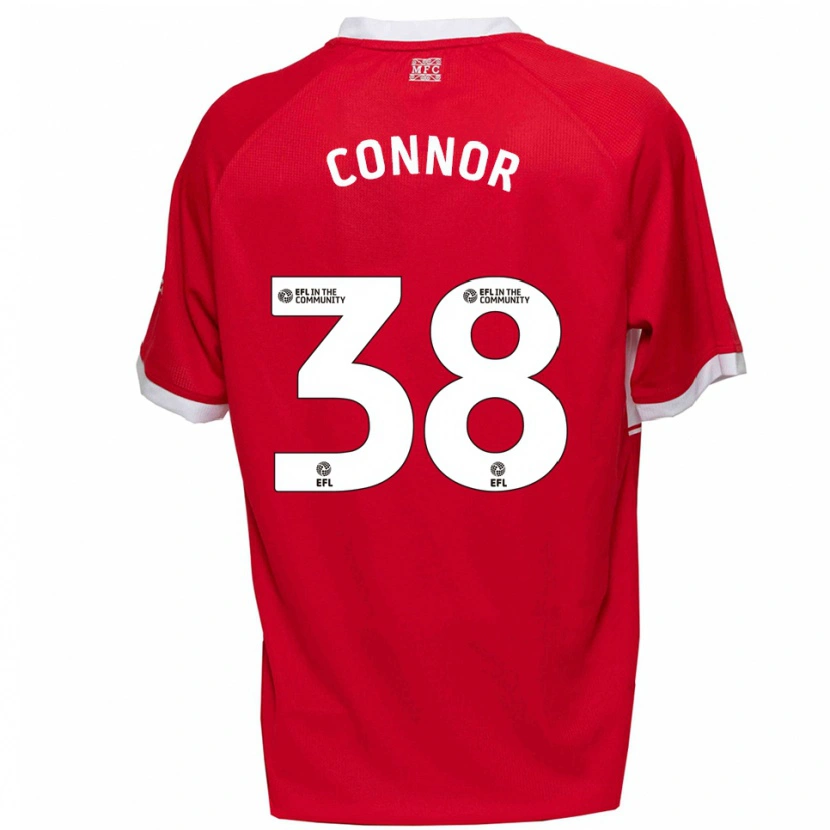 Danxen Kvinder Shea Connor #38 Rød Hvid Hjemmebane Spillertrøjer 2025/26 Trøje T-Shirt