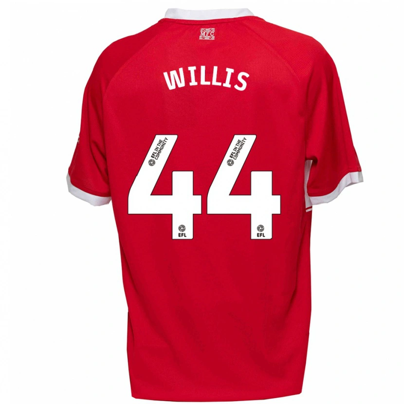 Danxen Kvinder Pharrell Willis #44 Rød Hvid Hjemmebane Spillertrøjer 2025/26 Trøje T-Shirt