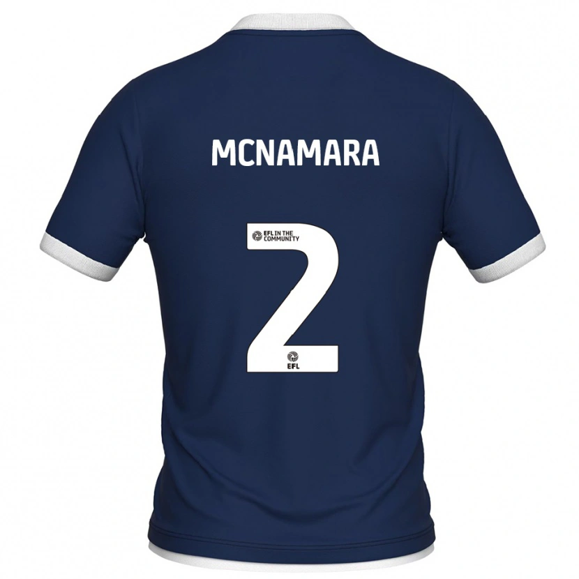 Danxen Kvinder Danny Mcnamara #2 Marine Hvid Hjemmebane Spillertrøjer 2025/26 Trøje T-Shirt