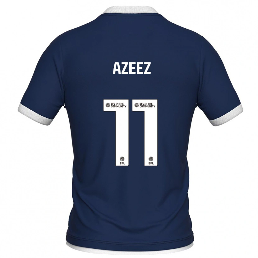 Danxen Kvinder Femi Azeez #11 Marine Hvid Hjemmebane Spillertrøjer 2025/26 Trøje T-Shirt