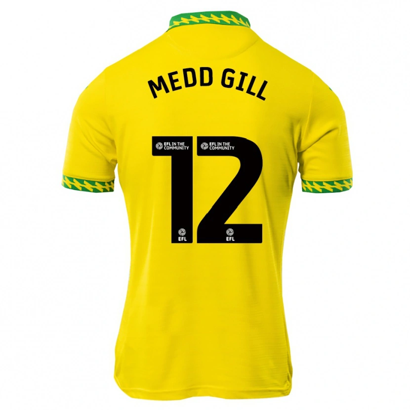 Danxen Kvinder Tamsin Medd-Gill #12 Hvid Grøn Hjemmebane Spillertrøjer 2025/26 Trøje T-Shirt