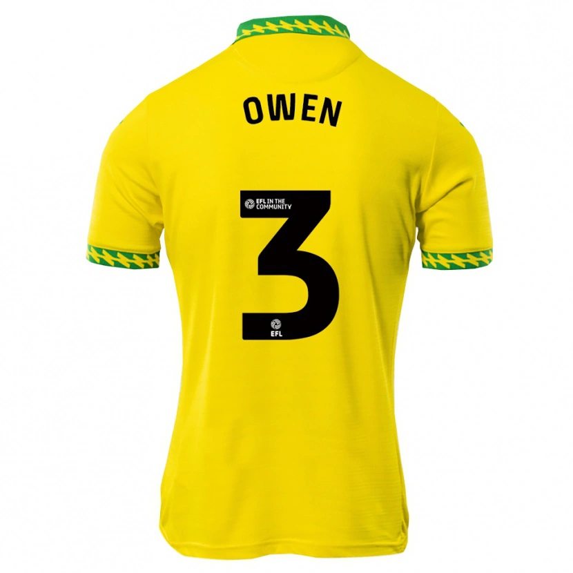 Danxen Kvinder Jaiden Owen #3 Hvid Grøn Hjemmebane Spillertrøjer 2025/26 Trøje T-Shirt