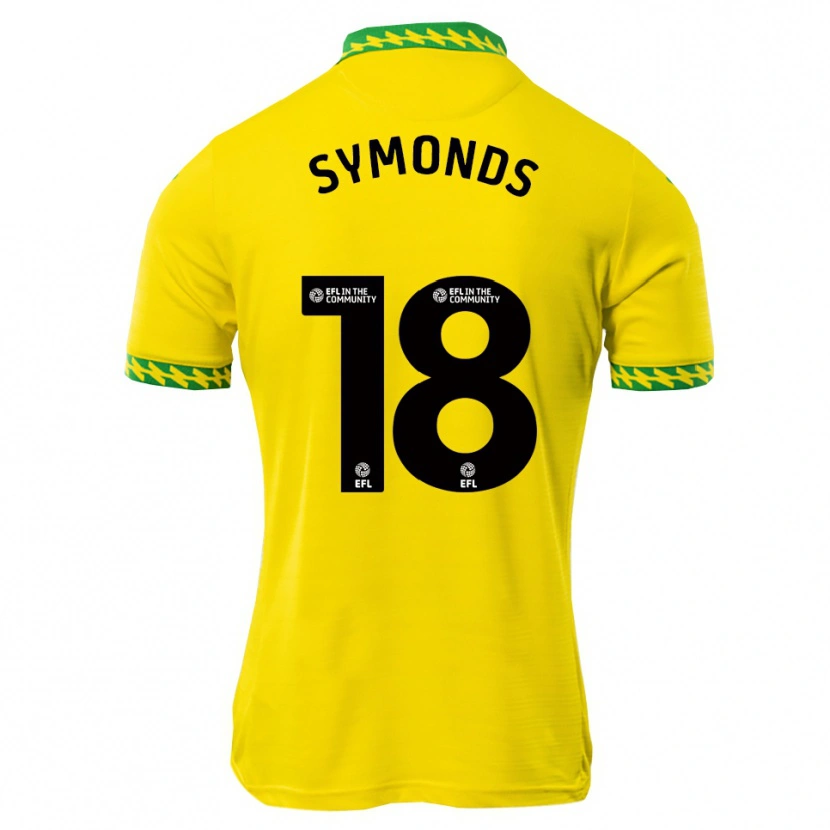 Danxen Kvinder Freya Symonds #18 Hvid Grøn Hjemmebane Spillertrøjer 2025/26 Trøje T-Shirt