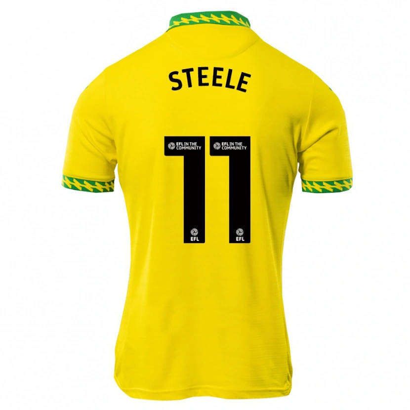 Danxen Kvinder Kahlil Steele #11 Hvid Grøn Hjemmebane Spillertrøjer 2025/26 Trøje T-Shirt