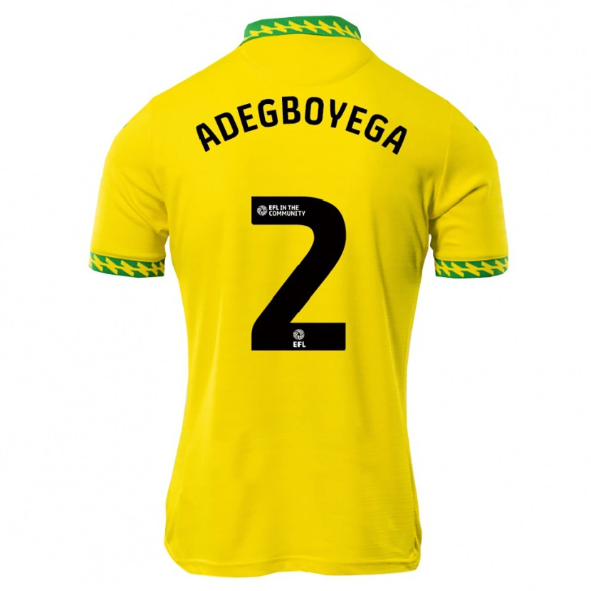 Danxen Kvinder Emmanuel Adegboyega #2 Hvid Grøn Hjemmebane Spillertrøjer 2025/26 Trøje T-Shirt