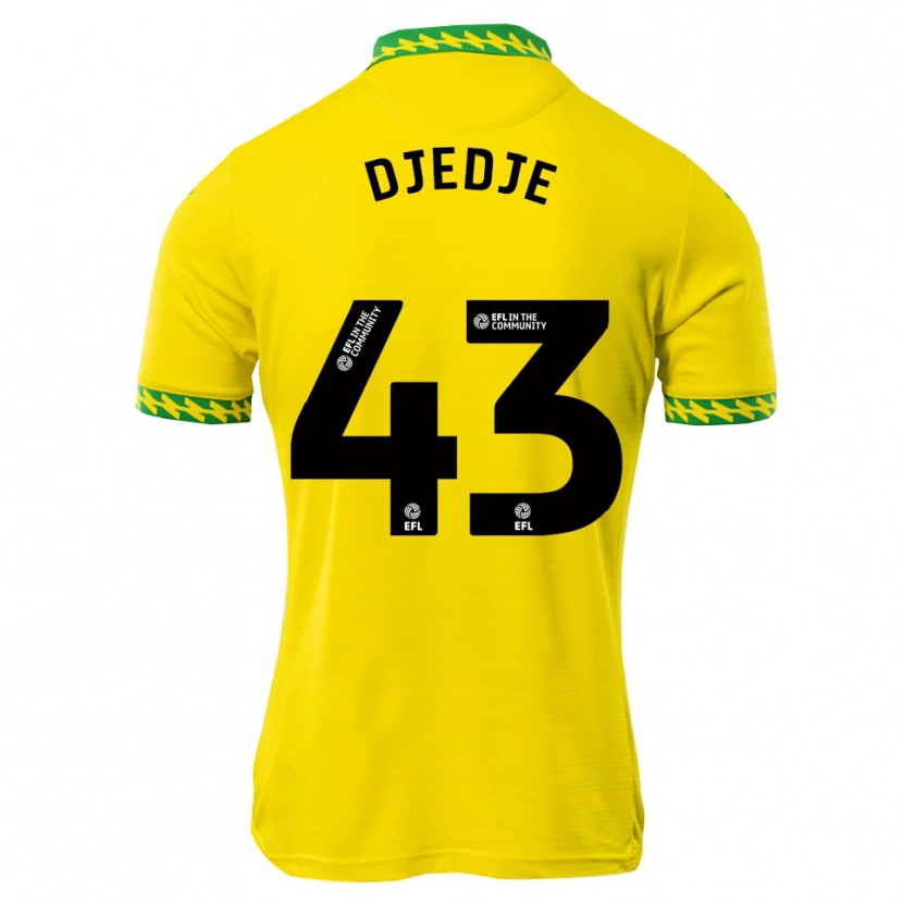 Danxen Kvinder Uriah Djedje #43 Hvid Grøn Hjemmebane Spillertrøjer 2025/26 Trøje T-Shirt