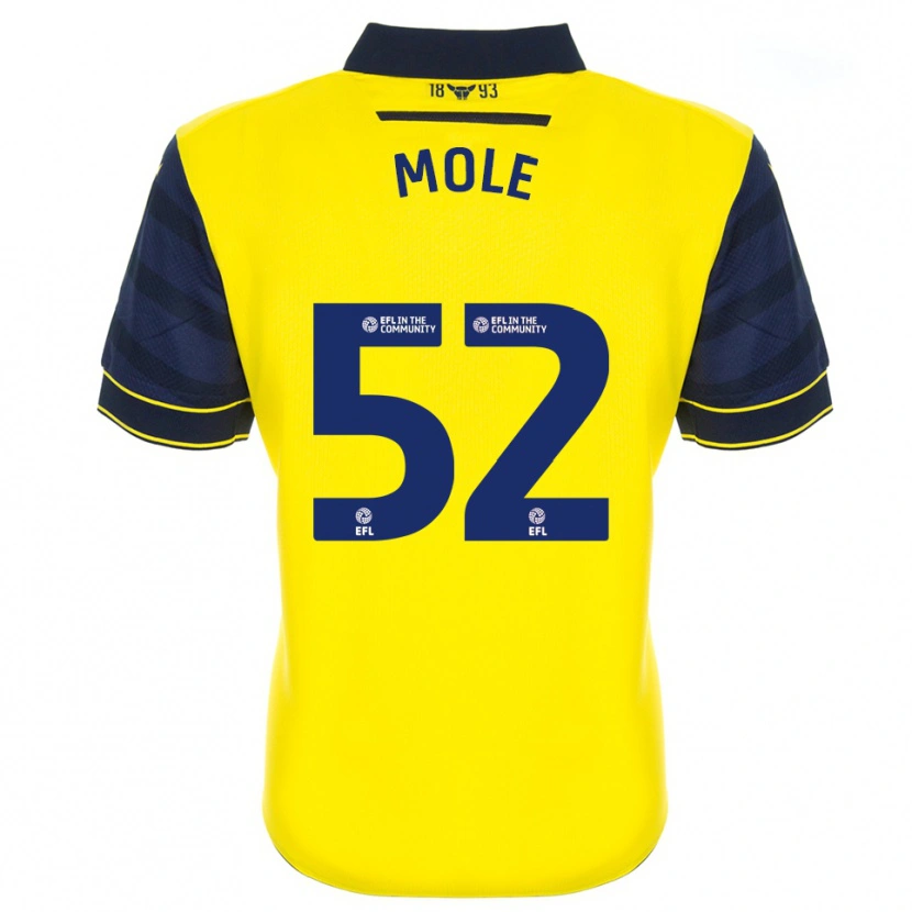 Danxen Kvinder Harrison Mole #52 Gul Marine Hjemmebane Spillertrøjer 2025/26 Trøje T-Shirt