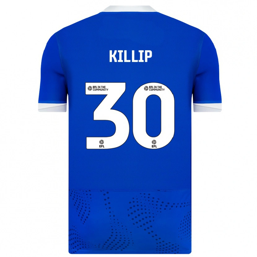 Danxen Kvinder Ben Killip #30 Blå Hvid Hjemmebane Spillertrøjer 2025/26 Trøje T-Shirt