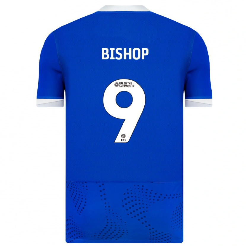 Danxen Kvinder Colby Bishop #9 Blå Hvid Hjemmebane Spillertrøjer 2025/26 Trøje T-Shirt
