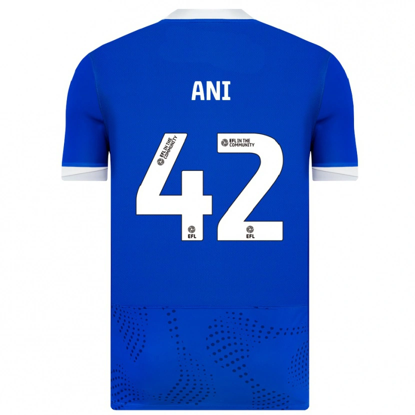 Danxen Kvinder Michael Ani #42 Blå Hvid Hjemmebane Spillertrøjer 2025/26 Trøje T-Shirt
