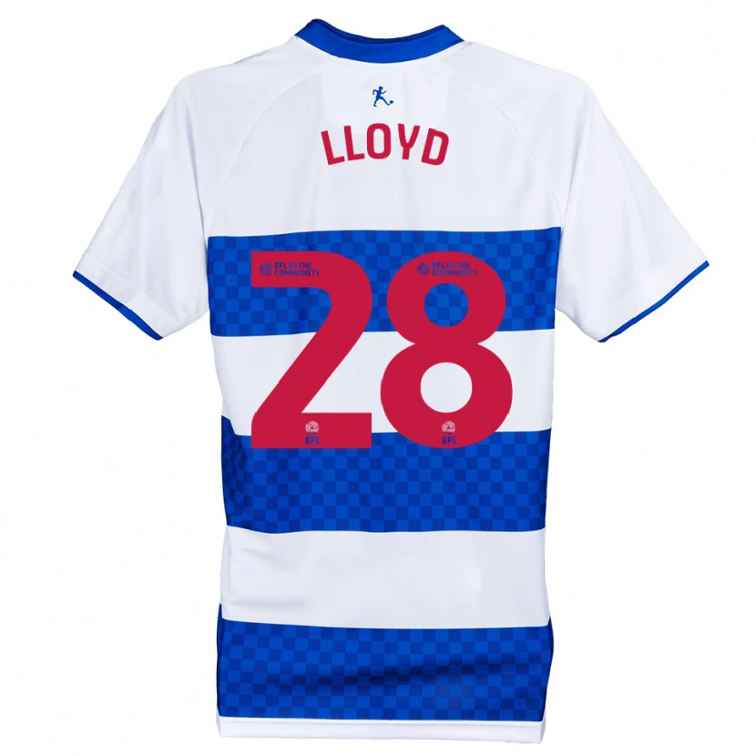 Danxen Kvinder Alfie Lloyd #28 Blå Hvid Hjemmebane Spillertrøjer 2025/26 Trøje T-Shirt