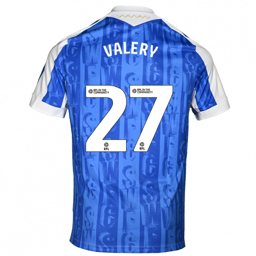 Danxen Kvinder Yan Valery #27 Blå Hvid Hjemmebane Spillertrøjer 2025/26 Trøje T-Shirt