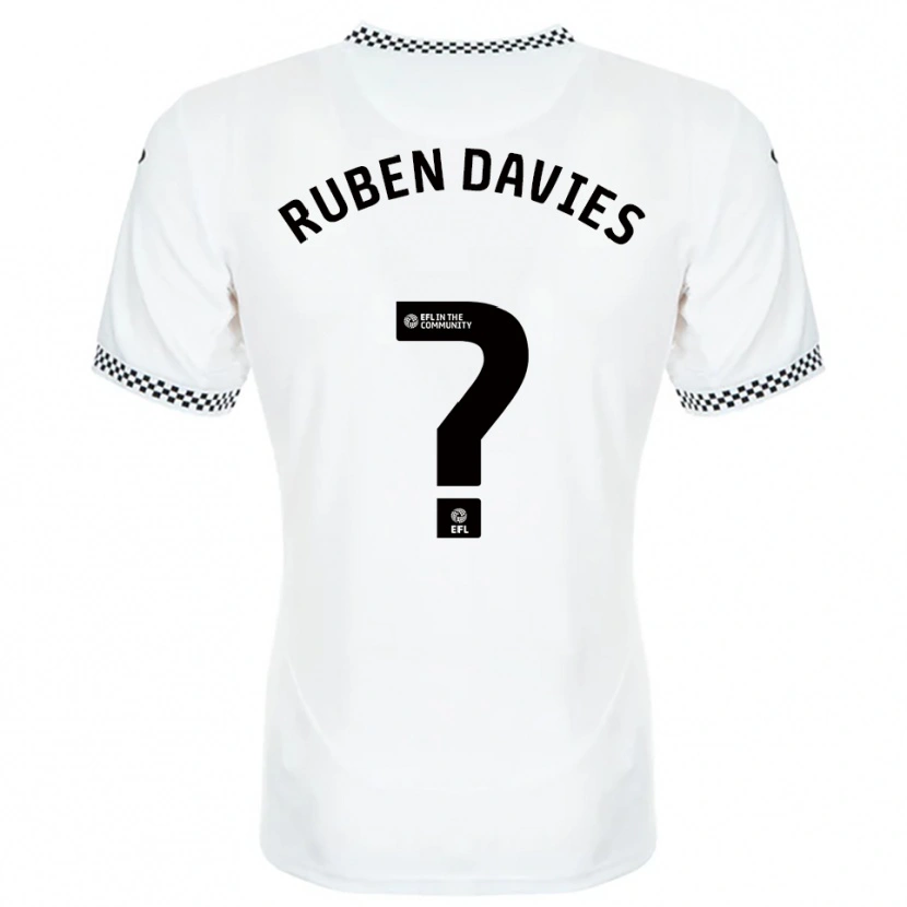 Danxen Kvinder Ruben Davies #0 Hvid Orange Hjemmebane Spillertrøjer 2025/26 Trøje T-Shirt