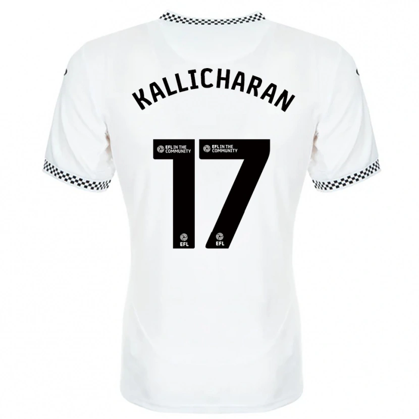 Danxen Kvinder Josiah Kallicharan #17 Hvid Orange Hjemmebane Spillertrøjer 2025/26 Trøje T-Shirt