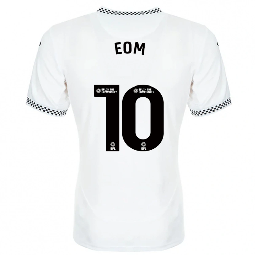 Danxen Kvinder Ji-Sung Eom #10 Hvid Orange Hjemmebane Spillertrøjer 2025/26 Trøje T-Shirt