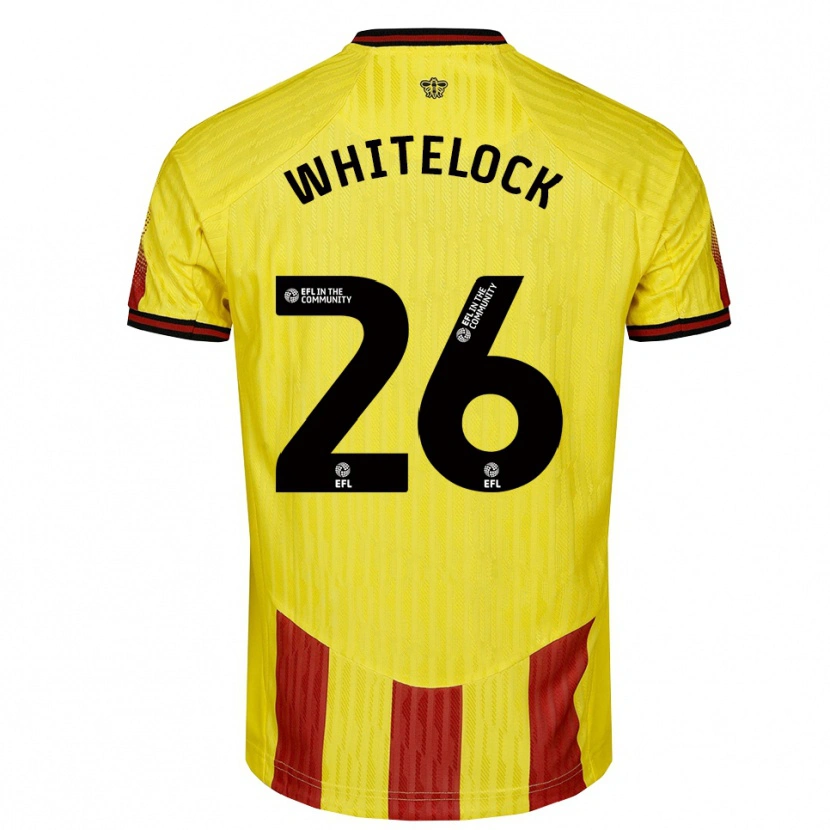 Danxen Kvinder Lily Whitelock #26 Gul Rød Hjemmebane Spillertrøjer 2025/26 Trøje T-Shirt