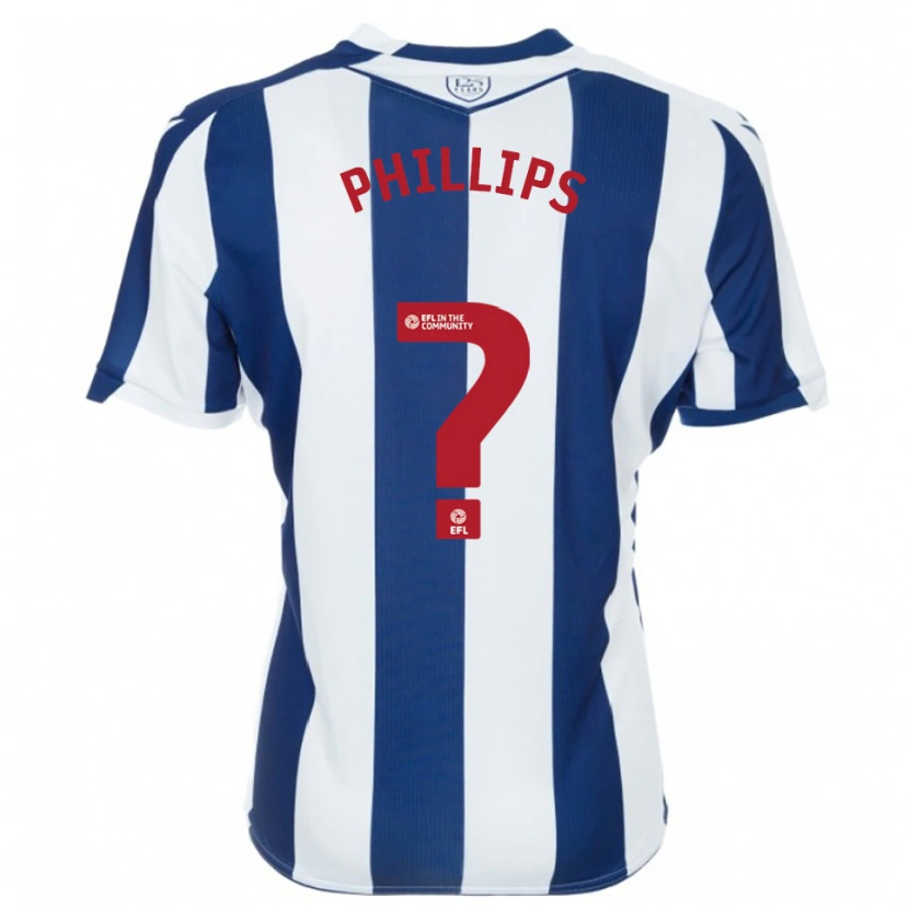 Danxen Kvinder Narel Phillips #0 Marine Hvid Hjemmebane Spillertrøjer 2025/26 Trøje T-Shirt