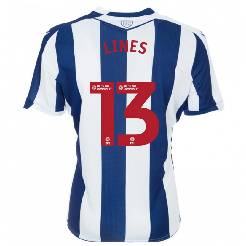 Danxen Kvinder Jack Lines #13 Marine Hvid Hjemmebane Spillertrøjer 2025/26 Trøje T-Shirt