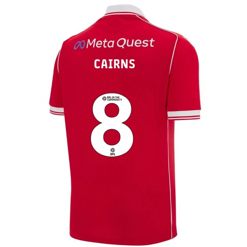 Danxen Kvinder Brooke Cairns #8 Rød Hvid Hjemmebane Spillertrøjer 2025/26 Trøje T-Shirt