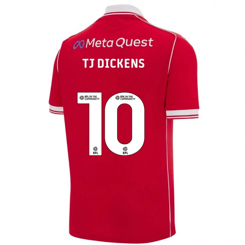 Danxen Kvinder Tonicha Tj Dickens #10 Rød Hvid Hjemmebane Spillertrøjer 2025/26 Trøje T-Shirt