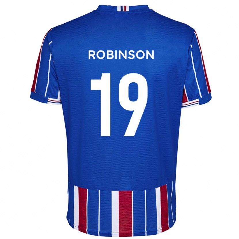 Danxen Kvinder Jack Robinson #19 Blå Rød Hvid Hjemmebane Spillertrøjer 2025/26 Trøje T-Shirt