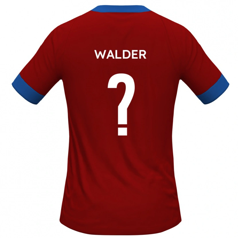 Danxen Kvinder Alex Walder #0 Rød Blå Hjemmebane Spillertrøjer 2025/26 Trøje T-Shirt