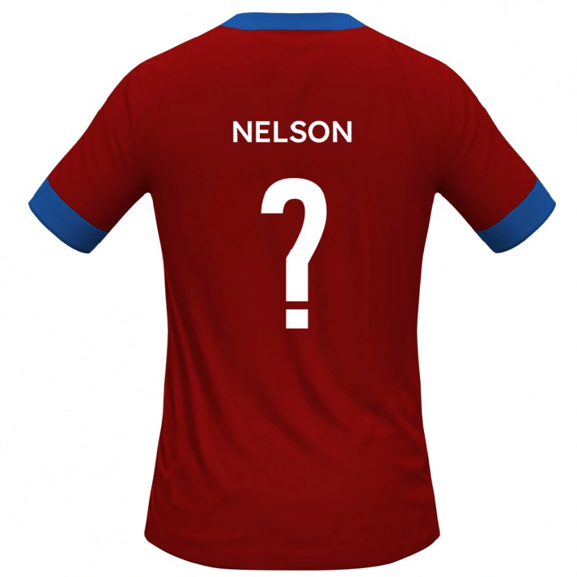 Danxen Kvinder Toby Nelson #0 Rød Blå Hjemmebane Spillertrøjer 2025/26 Trøje T-Shirt