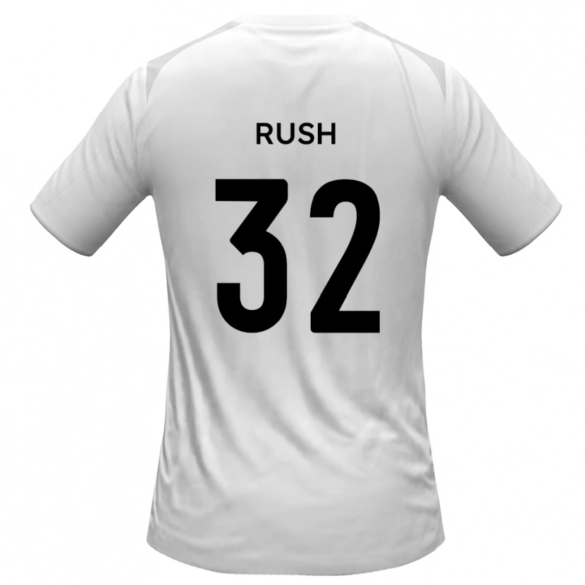Danxen Kvinder Matt Rush #32 Hvid Grå Hjemmebane Spillertrøjer 2025/26 Trøje T-Shirt