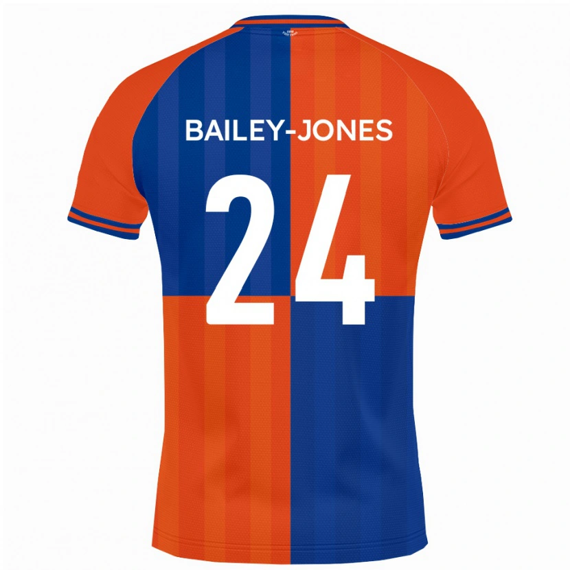 Danxen Kvinder William Bailey-Jones #24 Orange Kongeblå Hjemmebane Spillertrøjer 2025/26 Trøje T-Shirt