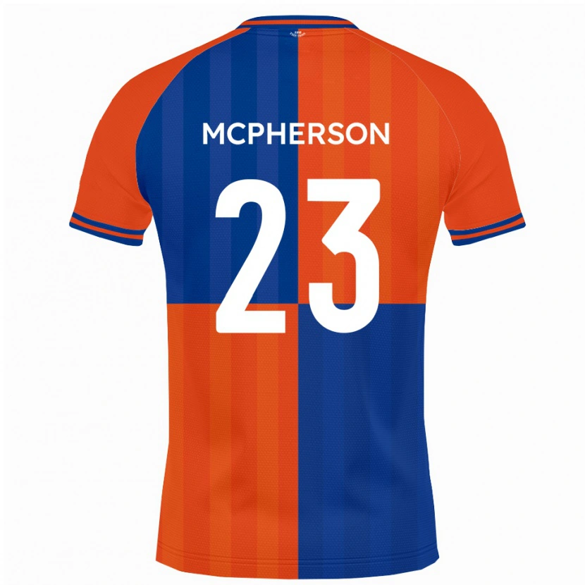 Danxen Kvinder Cameron Mcpherson #23 Orange Kongeblå Hjemmebane Spillertrøjer 2025/26 Trøje T-Shirt