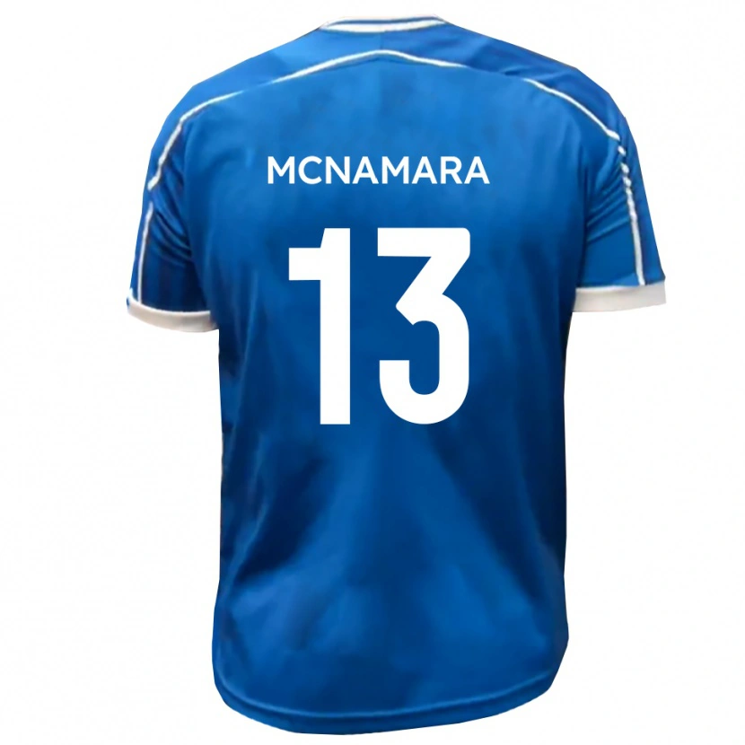 Danxen Kvinder Josh Mcnamara #13 Blå Hvid Hjemmebane Spillertrøjer 2025/26 Trøje T-Shirt