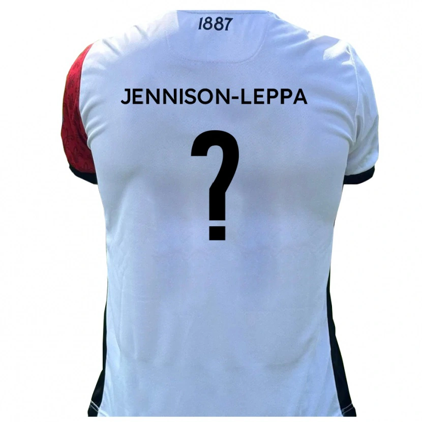 Danxen Kvinder Joel Jennison-Leppa #0 Rød Hvid Hjemmebane Spillertrøjer 2025/26 Trøje T-Shirt