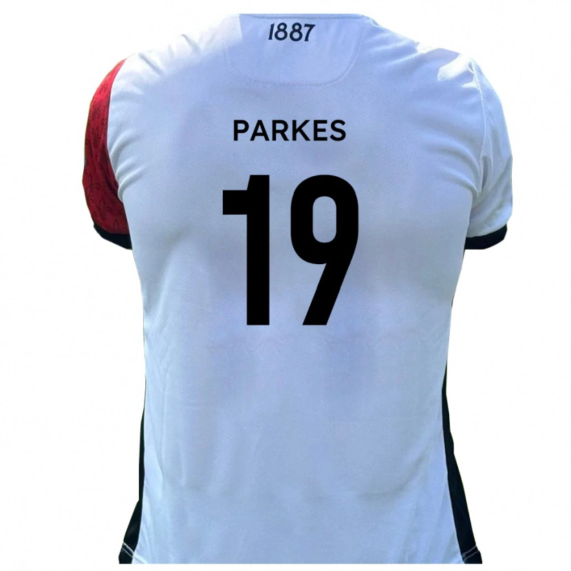 Danxen Kvinder Sonny Parkes #19 Rød Hvid Hjemmebane Spillertrøjer 2025/26 Trøje T-Shirt