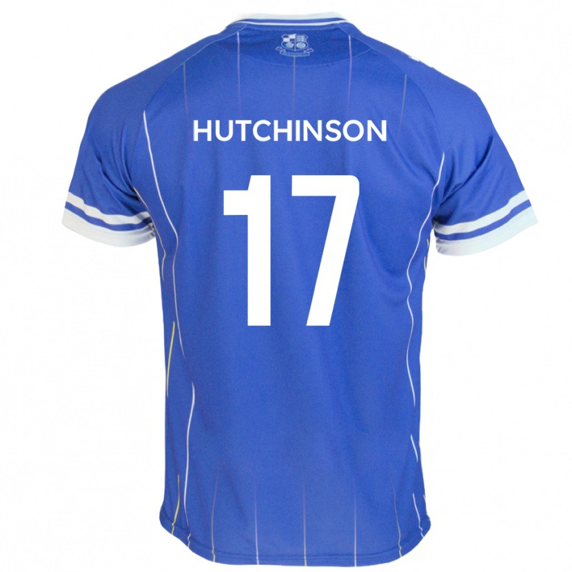Danxen Kvinder Dom Hutchinson #17 Kongeblå Hjemmebane Spillertrøjer 2025/26 Trøje T-Shirt