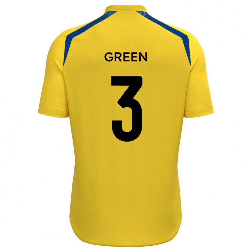 Danxen Kvinder Cameron Green #3 Gul Blå Hjemmebane Spillertrøjer 2025/26 Trøje T-Shirt