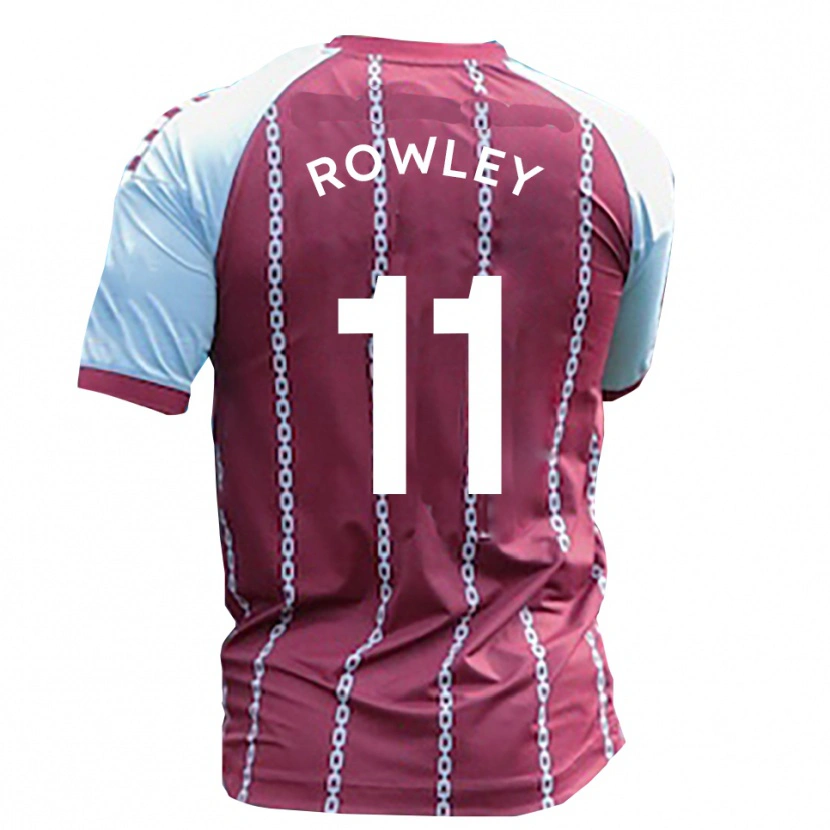 Danxen Kvinder Joe Rowley #11 Himmelblå Rust Rød Hjemmebane Spillertrøjer 2025/26 Trøje T-Shirt