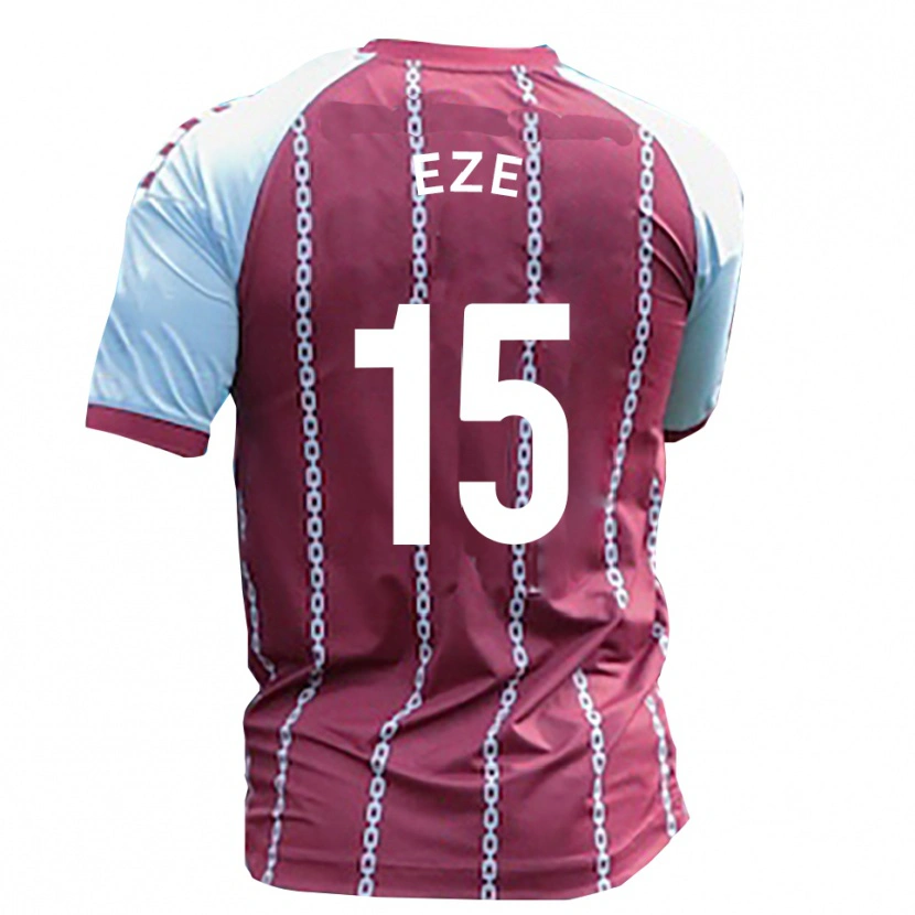 Danxen Kvinder Dubem Eze #15 Himmelblå Rust Rød Hjemmebane Spillertrøjer 2025/26 Trøje T-Shirt