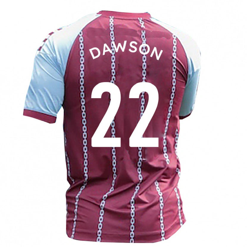 Danxen Kvinder Joey Dawson #22 Himmelblå Rust Rød Hjemmebane Spillertrøjer 2025/26 Trøje T-Shirt