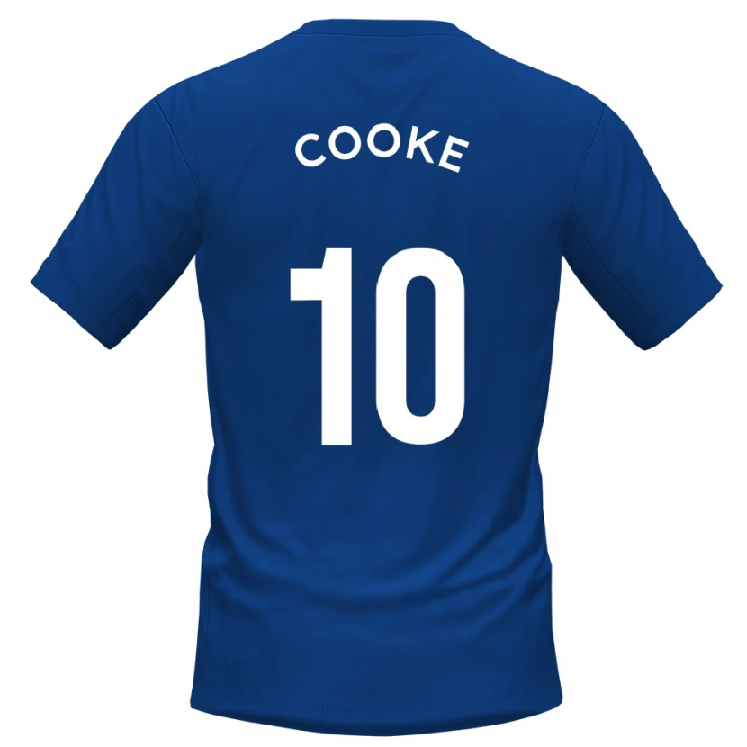 Danxen Kvinder Jamie Cooke #10 Blå Hvid Hjemmebane Spillertrøjer 2025/26 Trøje T-Shirt