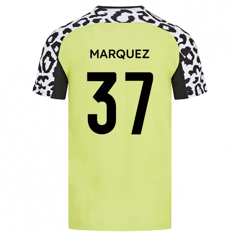 Danxen Kvinder Jose Marquez #37 Fluorescerende Gul Hjemmebane Spillertrøjer 2025/26 Trøje T-Shirt
