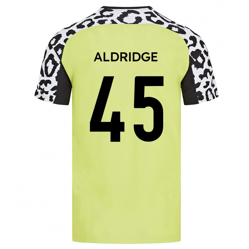 Danxen Kvinder Jesse Aldridge #45 Fluorescerende Gul Hjemmebane Spillertrøjer 2025/26 Trøje T-Shirt