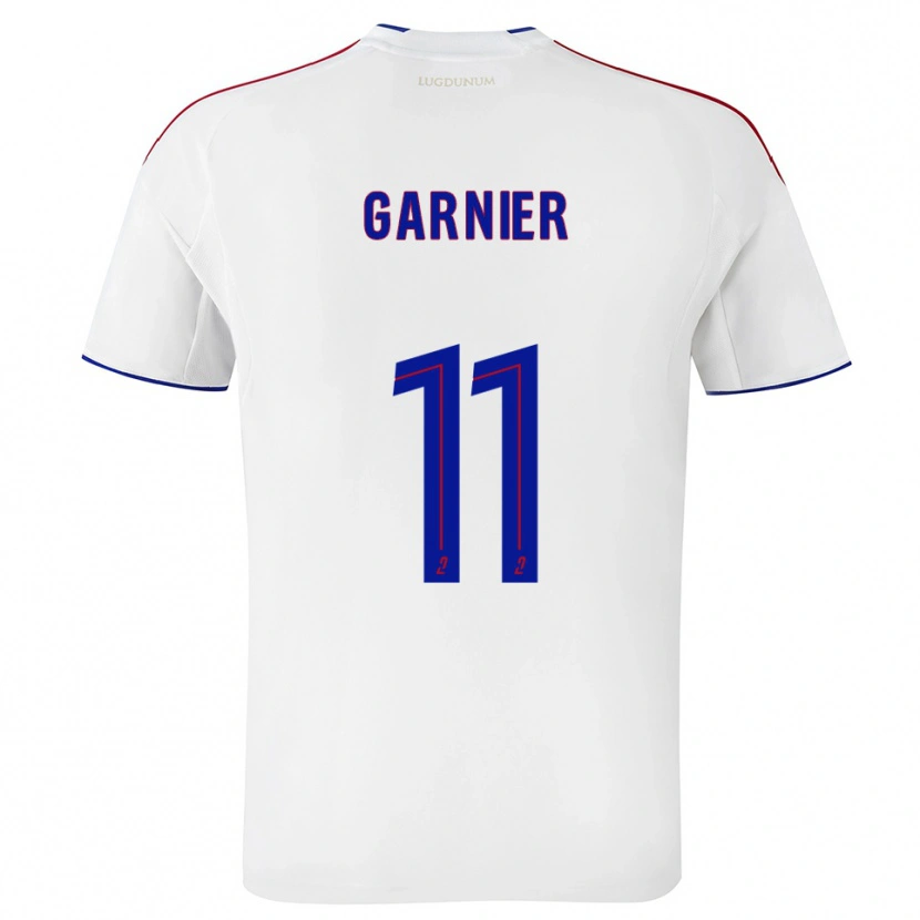 Danxen Kvinder Erawan Garnier #11 Hvid Rød Hjemmebane Spillertrøjer 2025/26 Trøje T-Shirt