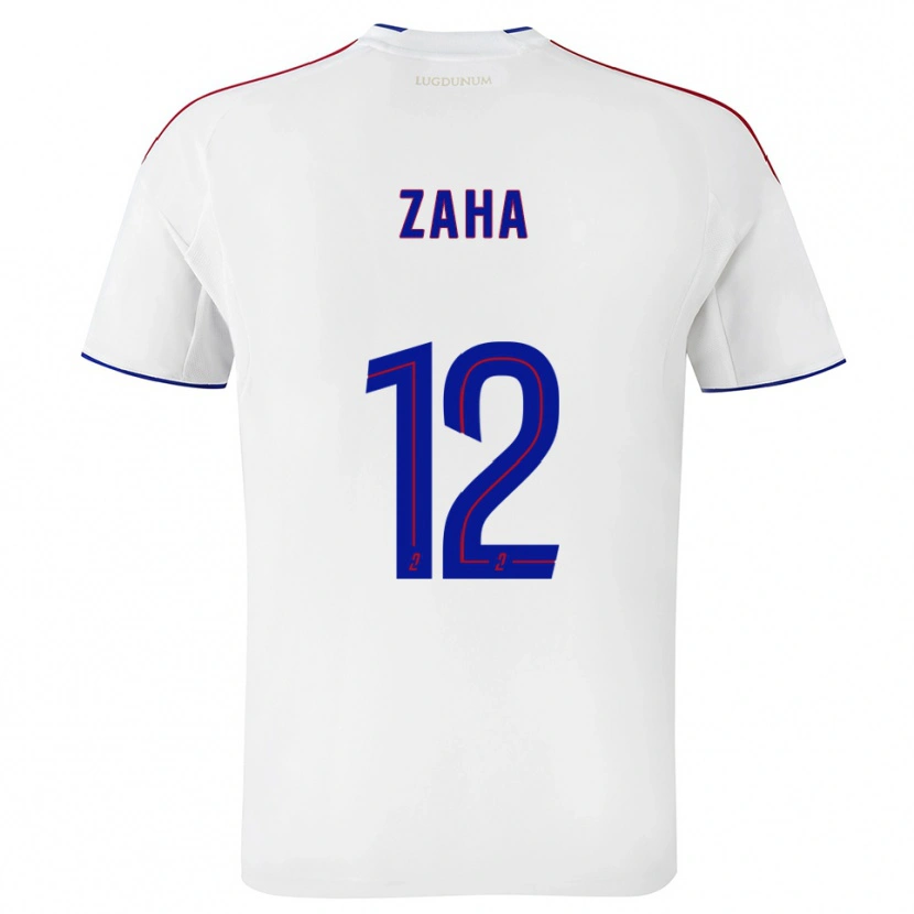 Danxen Kvinder Wilfried Zaha #12 Hvid Rød Hjemmebane Spillertrøjer 2025/26 Trøje T-Shirt
