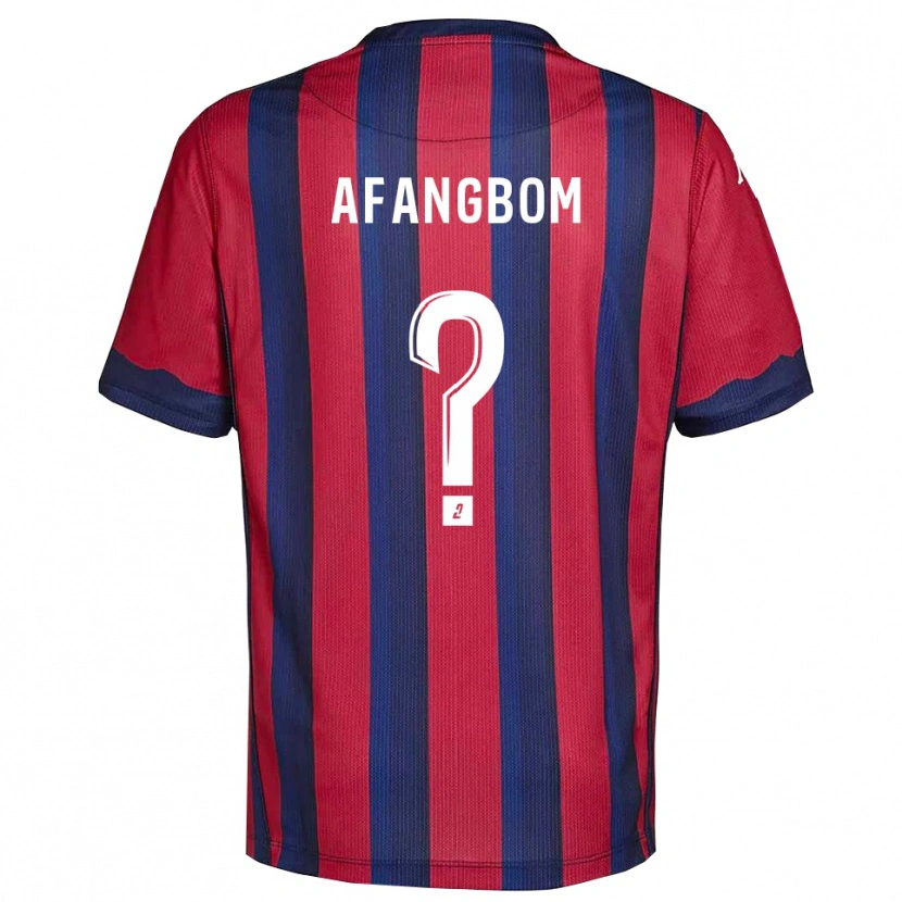 Danxen Kvinder Adelino Afangbom #0 Burgundy Marine Hjemmebane Spillertrøjer 2025/26 Trøje T-Shirt
