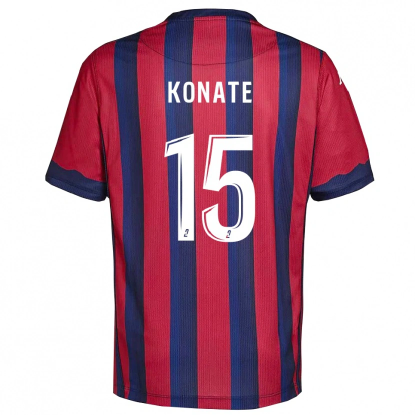 Danxen Kvinder Cheick Oumar Konaté #15 Burgundy Marine Hjemmebane Spillertrøjer 2025/26 Trøje T-Shirt
