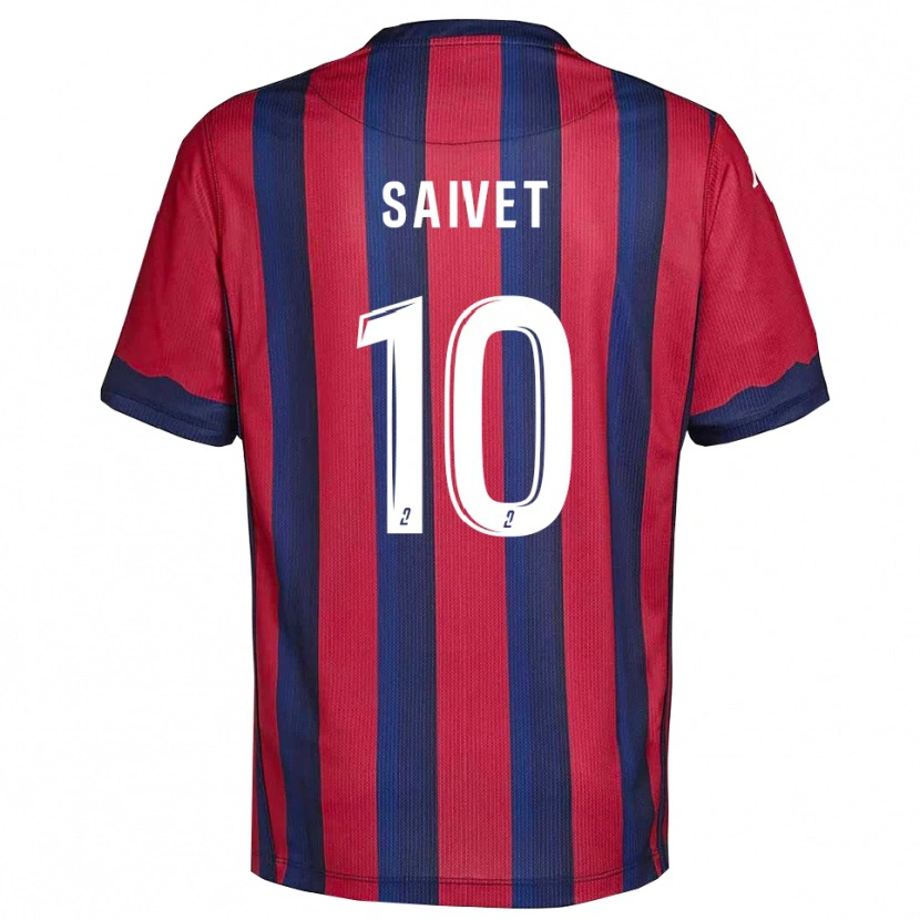 Danxen Kvinder Henri Saivet #10 Burgundy Marine Hjemmebane Spillertrøjer 2025/26 Trøje T-Shirt