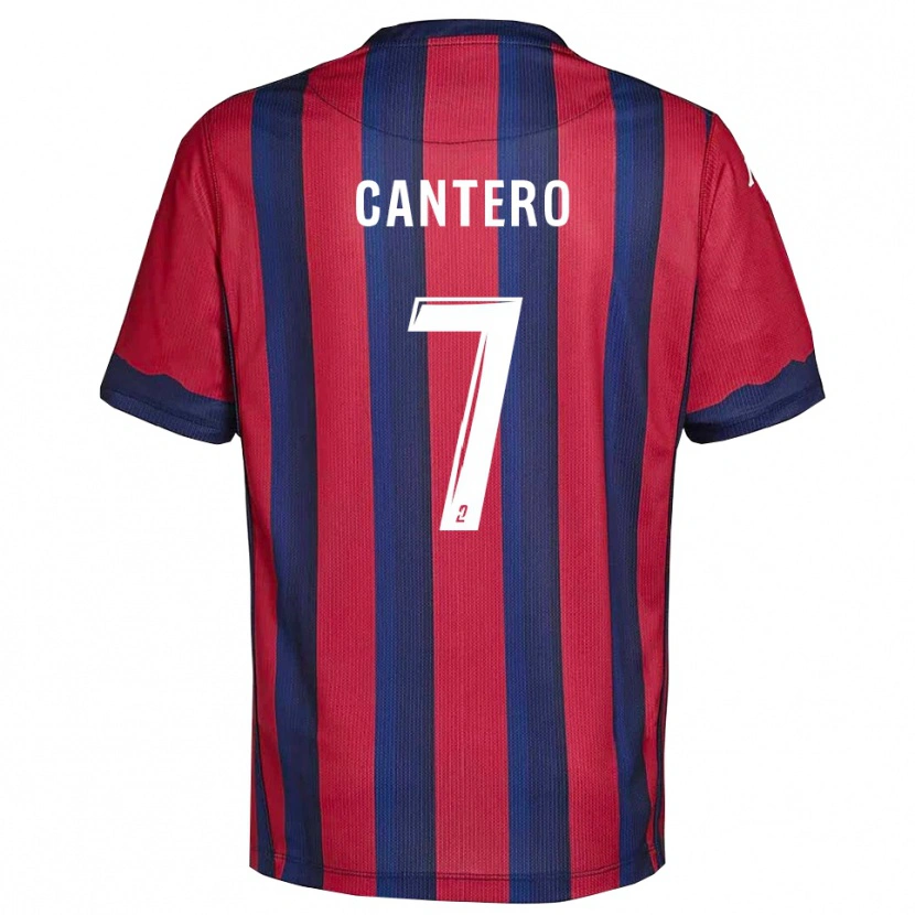 Danxen Kvinder Enzo Cantero #7 Burgundy Marine Hjemmebane Spillertrøjer 2025/26 Trøje T-Shirt