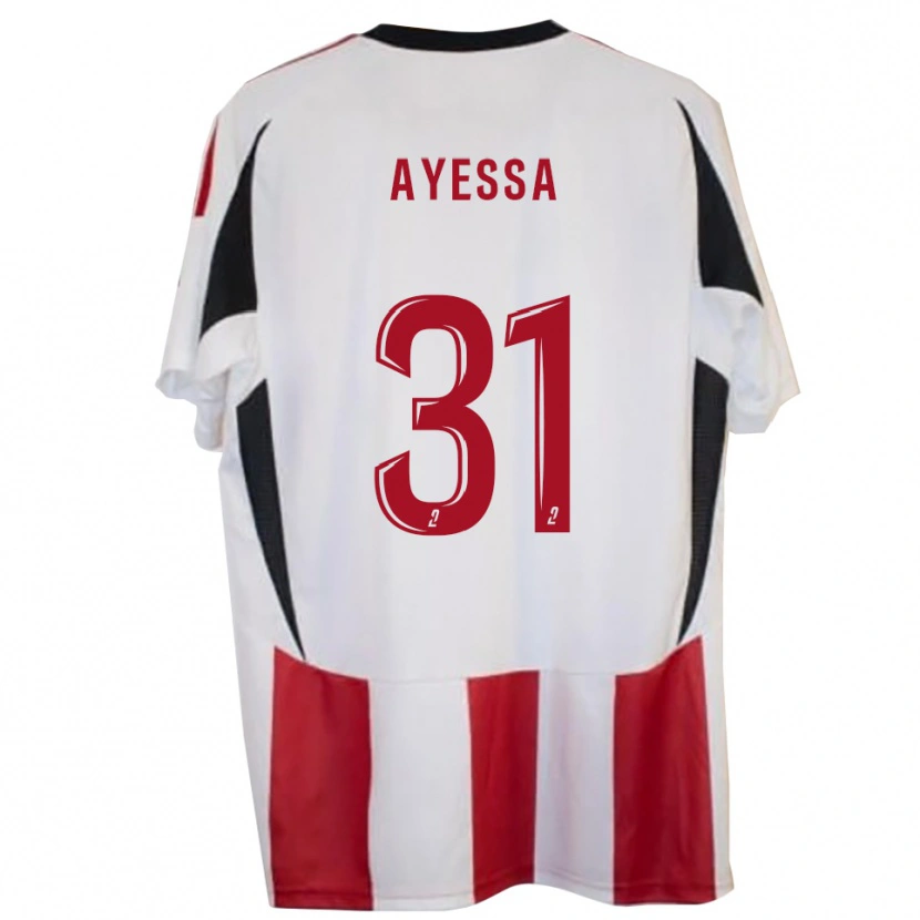 Danxen Kvinder Jésah Ayessa #31 Rød Blå Hjemmebane Spillertrøjer 2025/26 Trøje T-Shirt