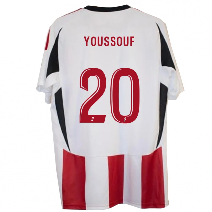 Danxen Kvinder Mohamed Youssouf #20 Rød Blå Hjemmebane Spillertrøjer 2025/26 Trøje T-Shirt