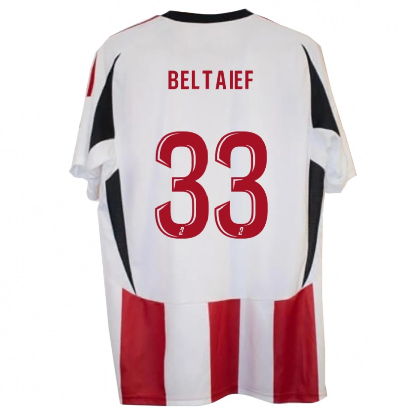 Danxen Kvinder Zyed Beltaief #33 Rød Blå Hjemmebane Spillertrøjer 2025/26 Trøje T-Shirt